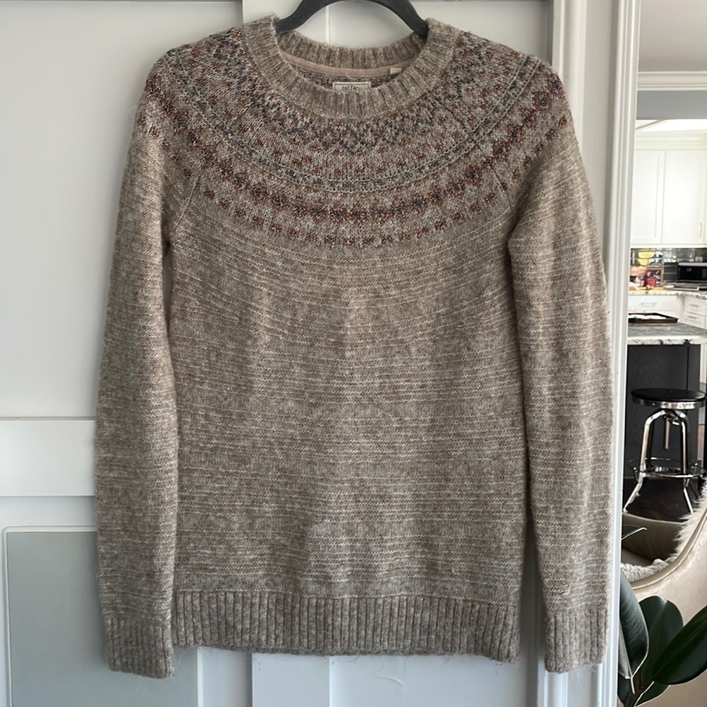 FatFace Fair Isle Metallic Erica Jumper - Picture 2 of 9